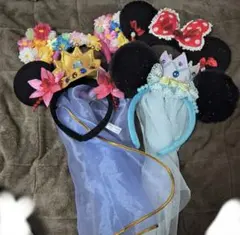 ミニー　カチューシャ　4個セット