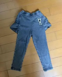 WOLF&RITA レイヤードパンツ 2Y フリル レギンス スミクロ 可愛いのサムネイル