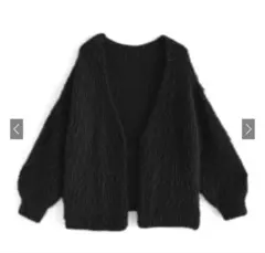 GRL kz413 フェザーニットカーディガン