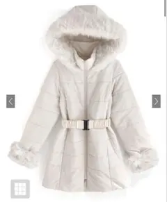 GRL ベルト付きファーダウンコート[kd13]