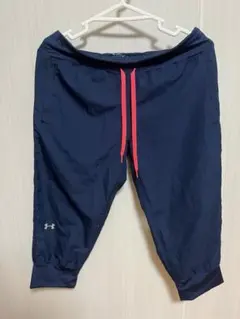 Under Armour ネイビー　ジャージパンツ　レディース　M 7部丈