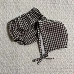 ハンドメイド　ベビー　ボンネット&パンツ