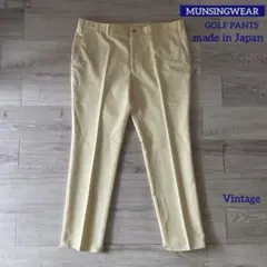 【ビンテージ/日本製/美品】MUNSINGWEAR ゴルフパンツ ビッグサイズ