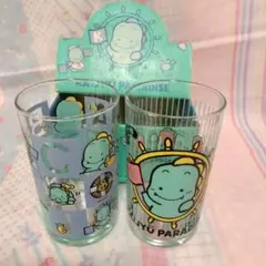 昭和レトロ　サンエックス　カイジュウパラダイス タンブラーグラス 2個セット