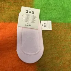 2&9 ぬげにくいくつした　フットカバー　23.24 ラベンダー