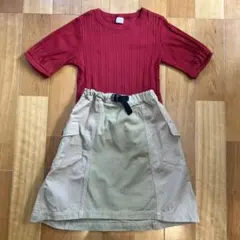 petit main トップス&スカートセット 120(130)