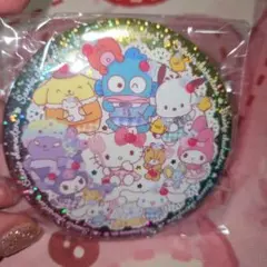 サンリオ　キラキラBIG 缶バッジ