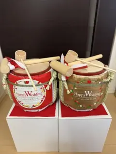 こも樽 12個セット 赤1 ゴールド11 結婚式用 - メルカリ