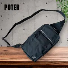 PORTER / SMOKY SLING SHOULDER BAG BLACK