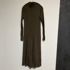 【超美品】nano universe ニットワンピース 長袖 ブラウン