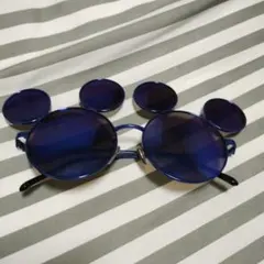 ディズニーランド サングラス青