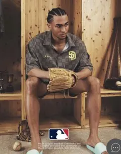 LÝFT × MLB メジャーリーグPADRES 半袖シャツMサイズ　限定コラボのサムネイル