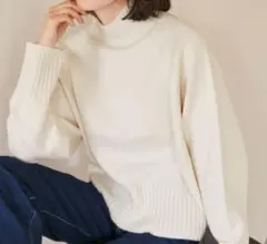美品　ロペピクニック　ROPE’ PICNIC ハイネックニット　オフホワイト