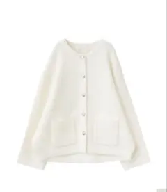 【ライトアウター】LILLIAN CARAT メタル鉛コーディガン