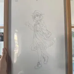 匿名配送 響け！ユーフォニアム 加藤葉月 複製原画 B4サイズ 額縁付き