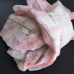 LANVIN UVカット ストール ピンク系花柄未使用タグ付き麻＆綿のサムネイル