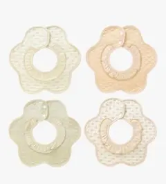 花型スタイ6枚セット よだれかけ