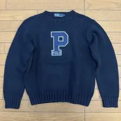 Polo by Ralph Lauren 90s ニット Mサイズ ネイビー