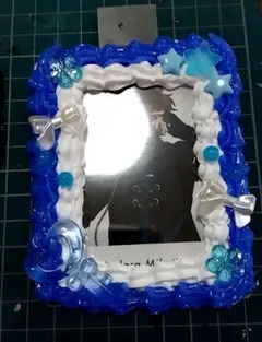 SALES中　トレカケースホイップデコ　青　ブルー　水色　推し活　青担