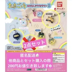 匿名配送　たまごっち　めじるしアクセサリー3おやじっち　ござるっち　2点セット