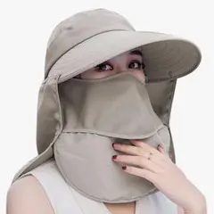 訳あり　紫外線防止 マスク代替 サンバイザー 顔隠し ネックガード　アウトドア