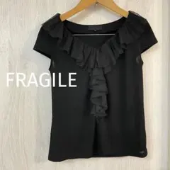 《FRAGILE》フリルカットソー 38 黒のサムネイル