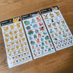 ポケモン 4size　sticker【新品未開封】3枚セット