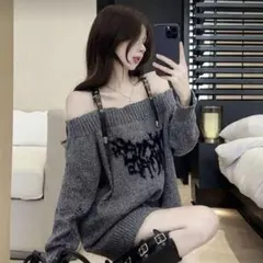 SHEIN オフショルニット