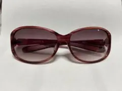 パープル オーバーサイズ サングラス