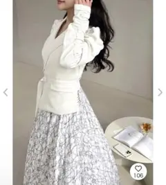 レースプリーツジャケットワンピース ROYAL PARTY