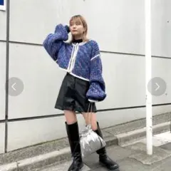 Who's Who gallery 段染めパイピングショートニット　【2way】のサムネイル