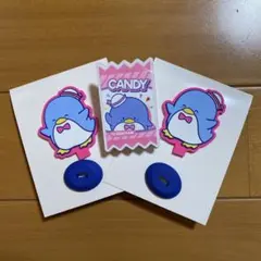 サンリオ　はぴだんぶい　アクリルクリップ　ラバースタンド　タキシードサム