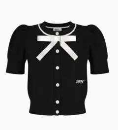 正規品　Bibiy. LILY RIBBON CARDIGAN BLACK bibiy LILY RIBBON CARDIGAN - メルカリ