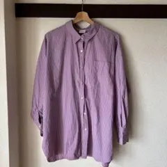 CIAO PANIC パープルストライプ 長袖シャツ