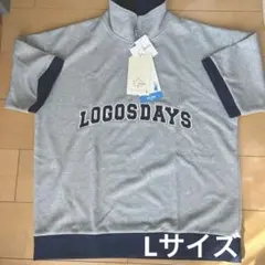 【新品・タグ付】LOGOS DAYS 半袖　トップス　ハーフジップ L ①①③
