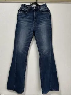 【美品】フレアデニムパンツ ハイウエスト