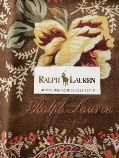 Ralph Lauren 花柄　綿　大判ハンカチーフ　58cm✖️58cm 新品