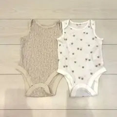【美品】GAP ベビー ボディスーツ くま2枚セット70サイズ