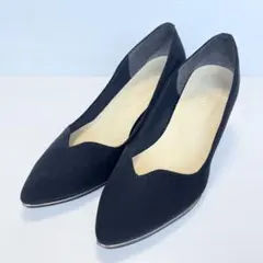 最終価格！✨ ルタロン スエード調 パンプス ネイビー 23cm Vカット