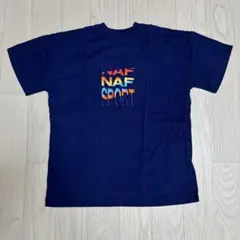 NAF NAF SPORTS ロゴ刺繍Tシャツ　ネイビー　レインボーのサムネイル