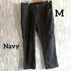 良品 Navy ストレッチ メンズストレート パンツ サイズ30