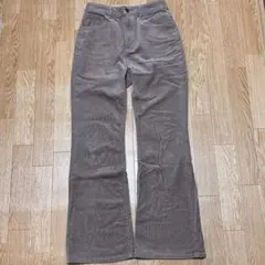 GU コーデュロイ フレアパンツ モカ Mサイズ