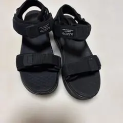 SH☆ ダブルエー（WA Inc.）ORTRサンダルBKブラックL24〜24.5