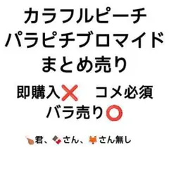 カラフルピーチ　からぴちパラダイスブロマイド まとめ売り