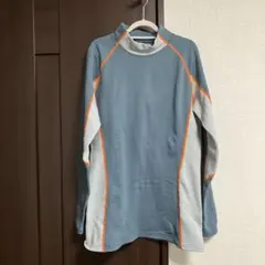 値下げしましたUnder Armour 長袖アンダーシャツ グレー/オレンジ