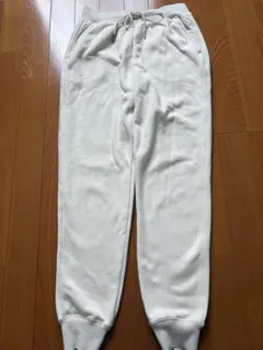 UNIQLO ユニクロ ヒートテックボアスウェットパンツ S オフホワイト