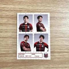 北海道コンサドーレ札幌 証明写真風ステッカー 深井一希