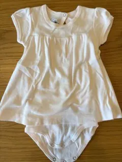 PETIT BATEAU 6m/67cm薄いピンク　ワンピース風ロンパース