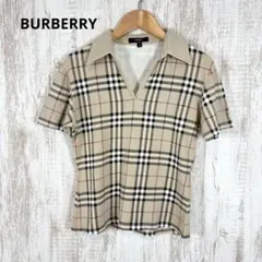 BURBERRY バーバリーロンドン ノバチェック スキッパー 開襟 カットソー