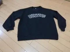 ブラック刺繍ロゴトレーナー XL 2024年購入★レディースXLサイズ★男女共用